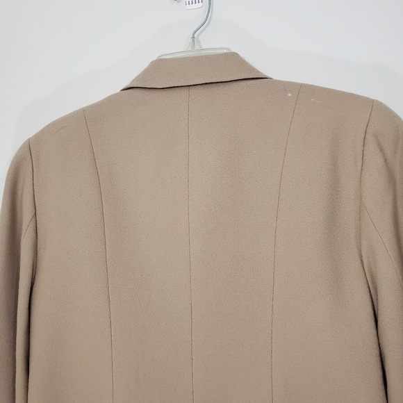 Rafaella 100% Wool Tan Zip Front Jacket, Size 10 - Picture 5 of 11